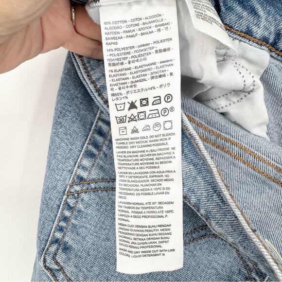 Levi's Premium Wedgie Straight Fit Jeans Light Wash Plus Size 20W Classic Retro - Picture 14 of 15